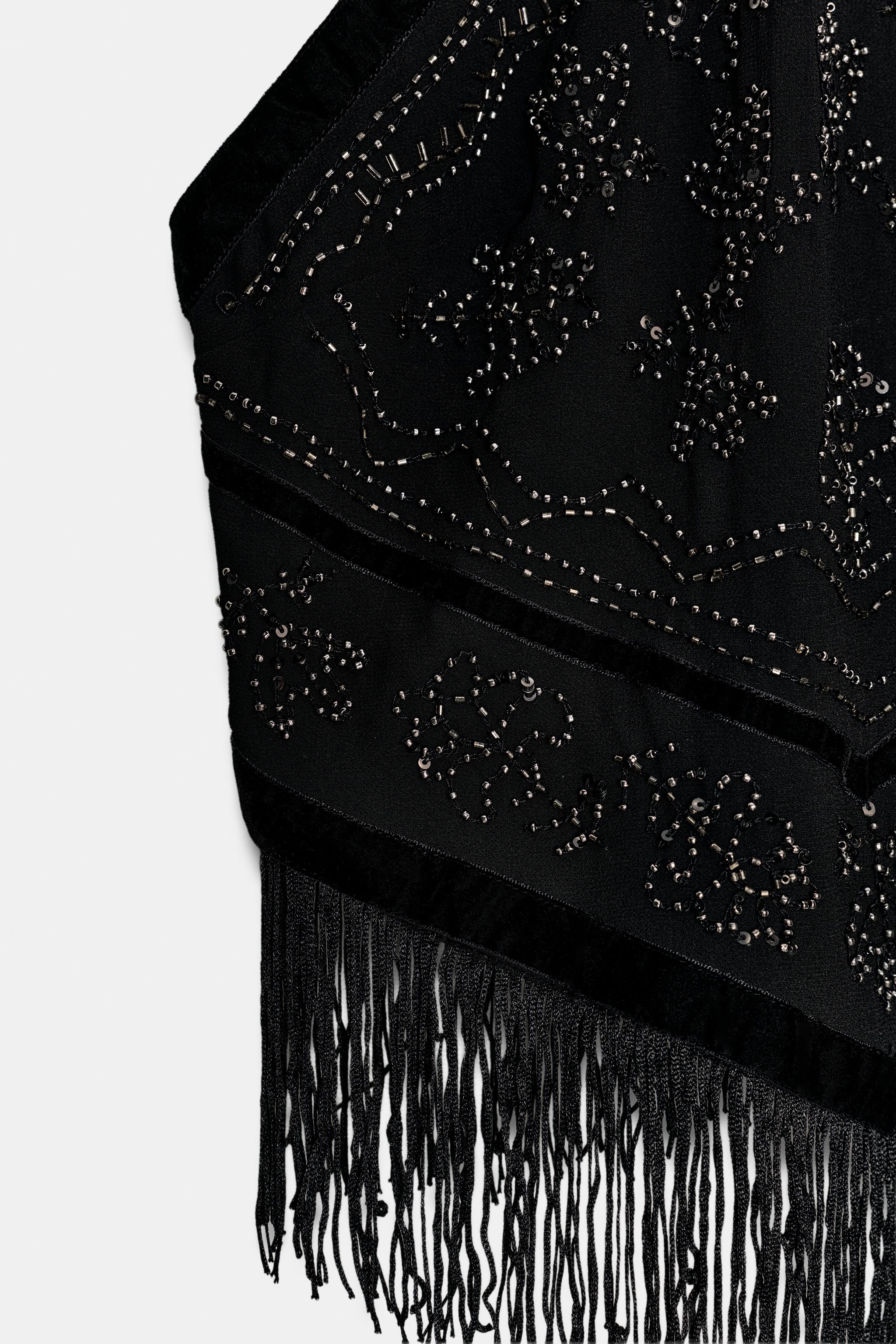 TOP EN GEORGETTE HALTER À FANTAISIE